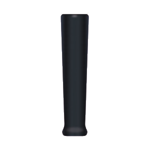 Punho para Mangueiras de Lavagem, Preto, Borracha, 1/4"