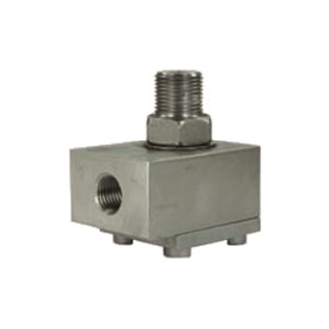 Giratório R+M para Braços de Lavagem, 1/4"f:3/8"m, Aço Inox, 59mm, 600bars