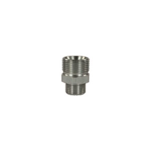 Adaptador M22 macho:rosca macho, Aço Inoxidável