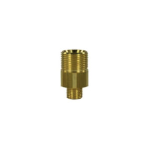 Adaptador M22 macho:rosca macho, boquilha larga, Bronze