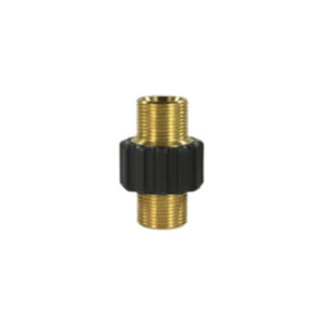 União M22 macho, versão reforçada com cobertura de borracha, bronze, 400 bars