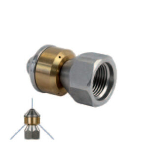 Bico Rotativo Lavagem de Tubos ST-49.1, 3/8" fêmea, com jato frontal